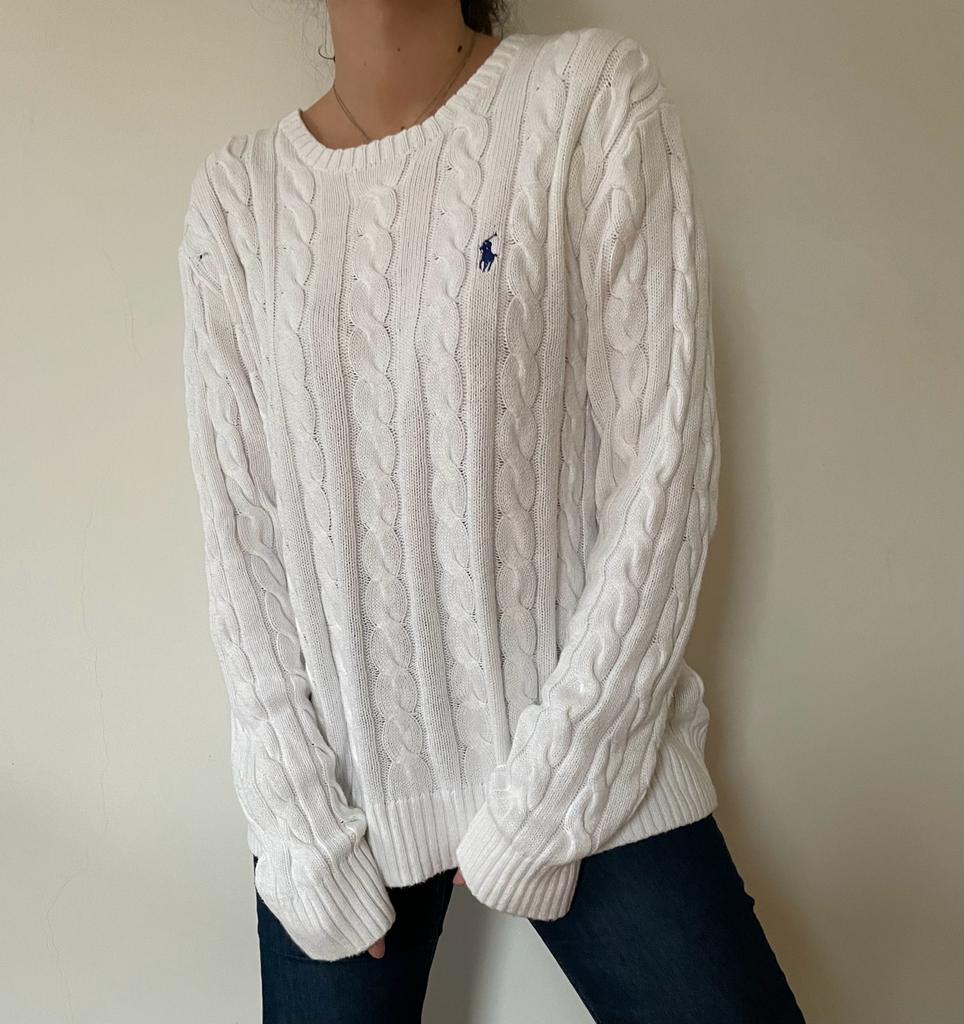 86 Ralph Lauren White Sweater