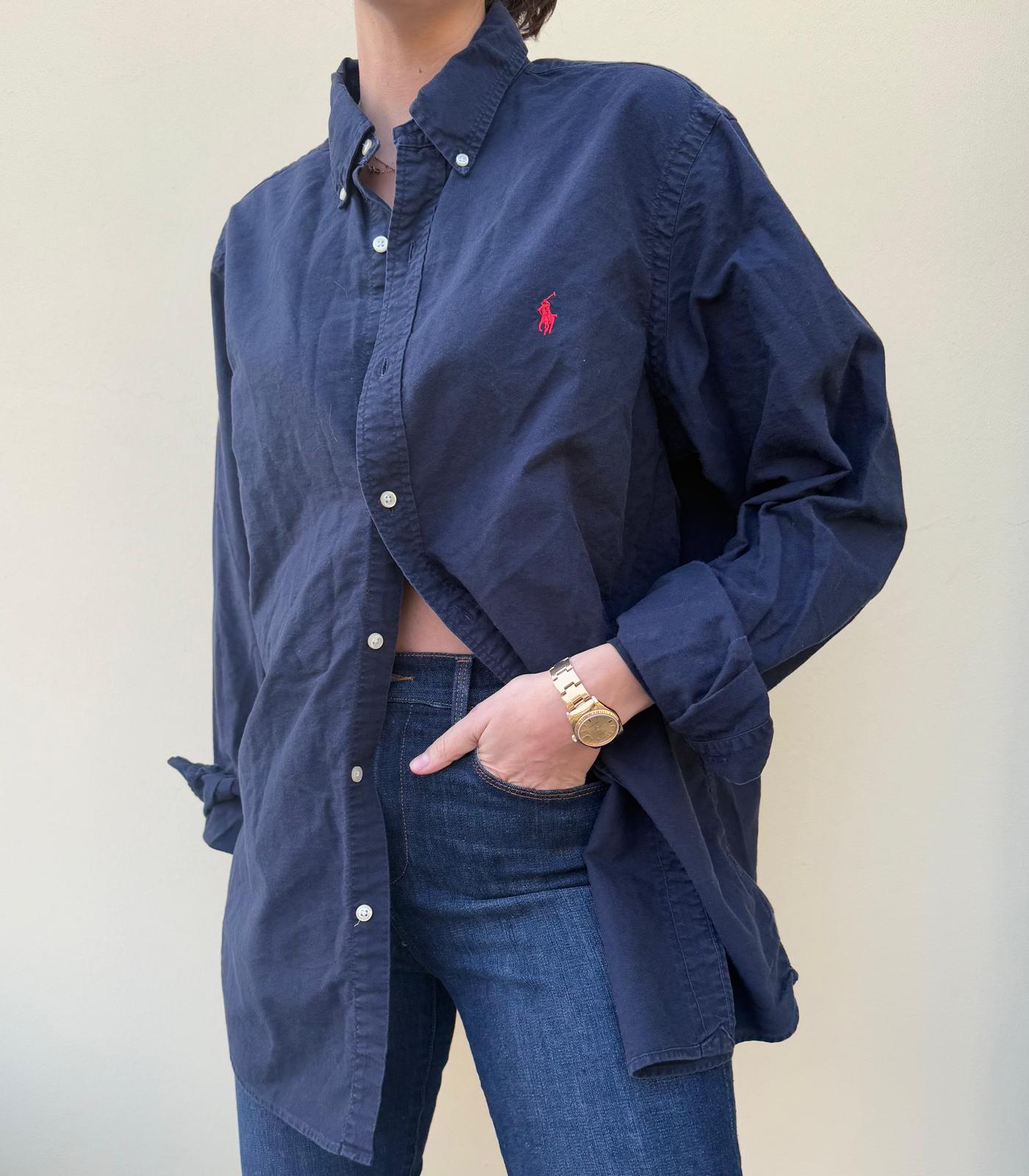 Ralph Lauren Navy Button Down