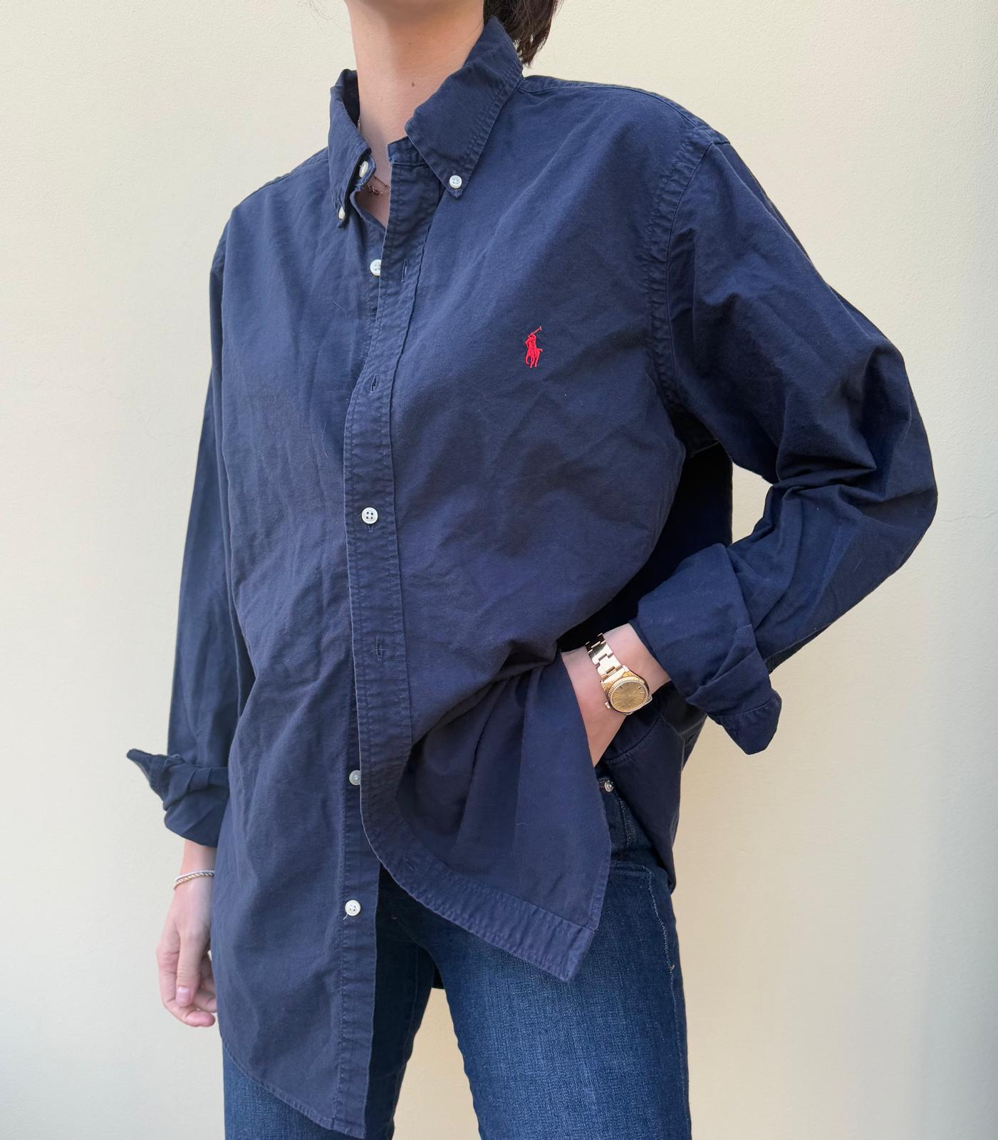 Ralph Lauren Navy Button Down