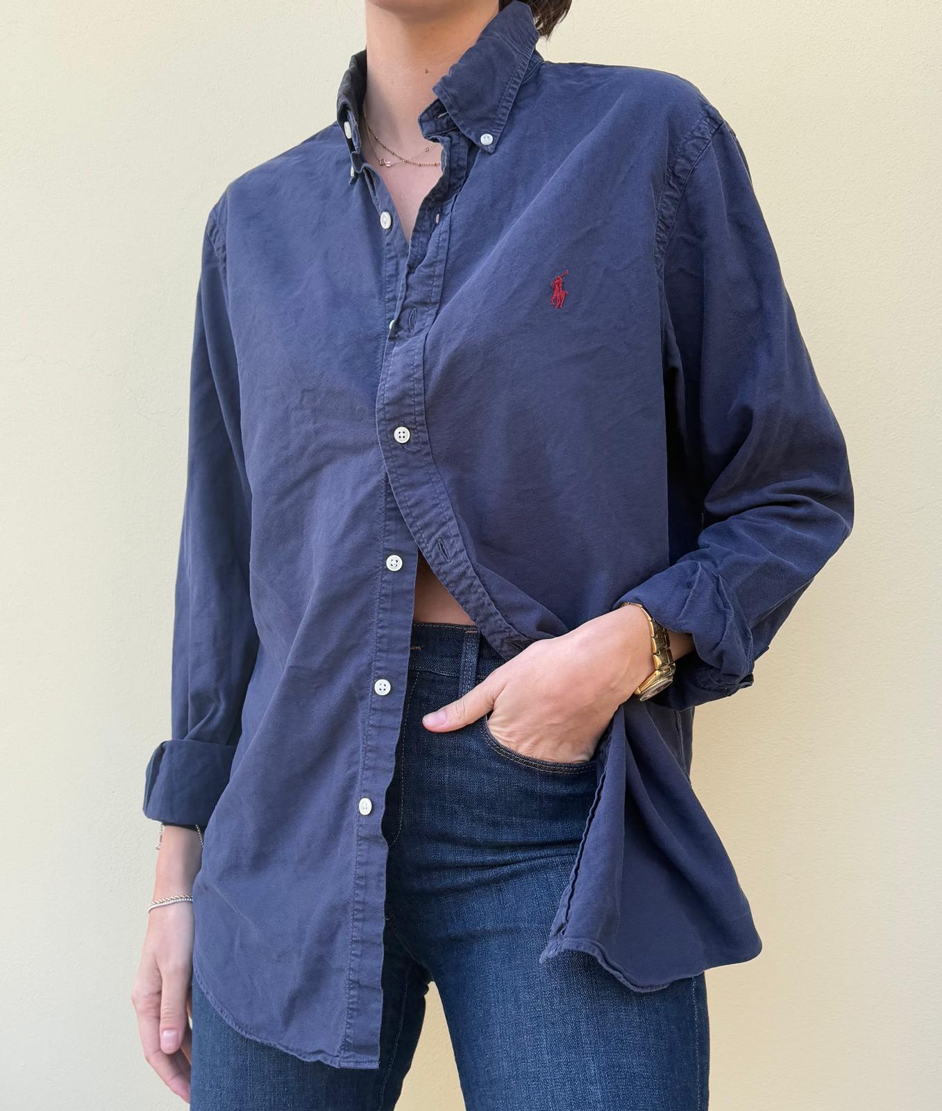Ralph Lauren Navy Button Down