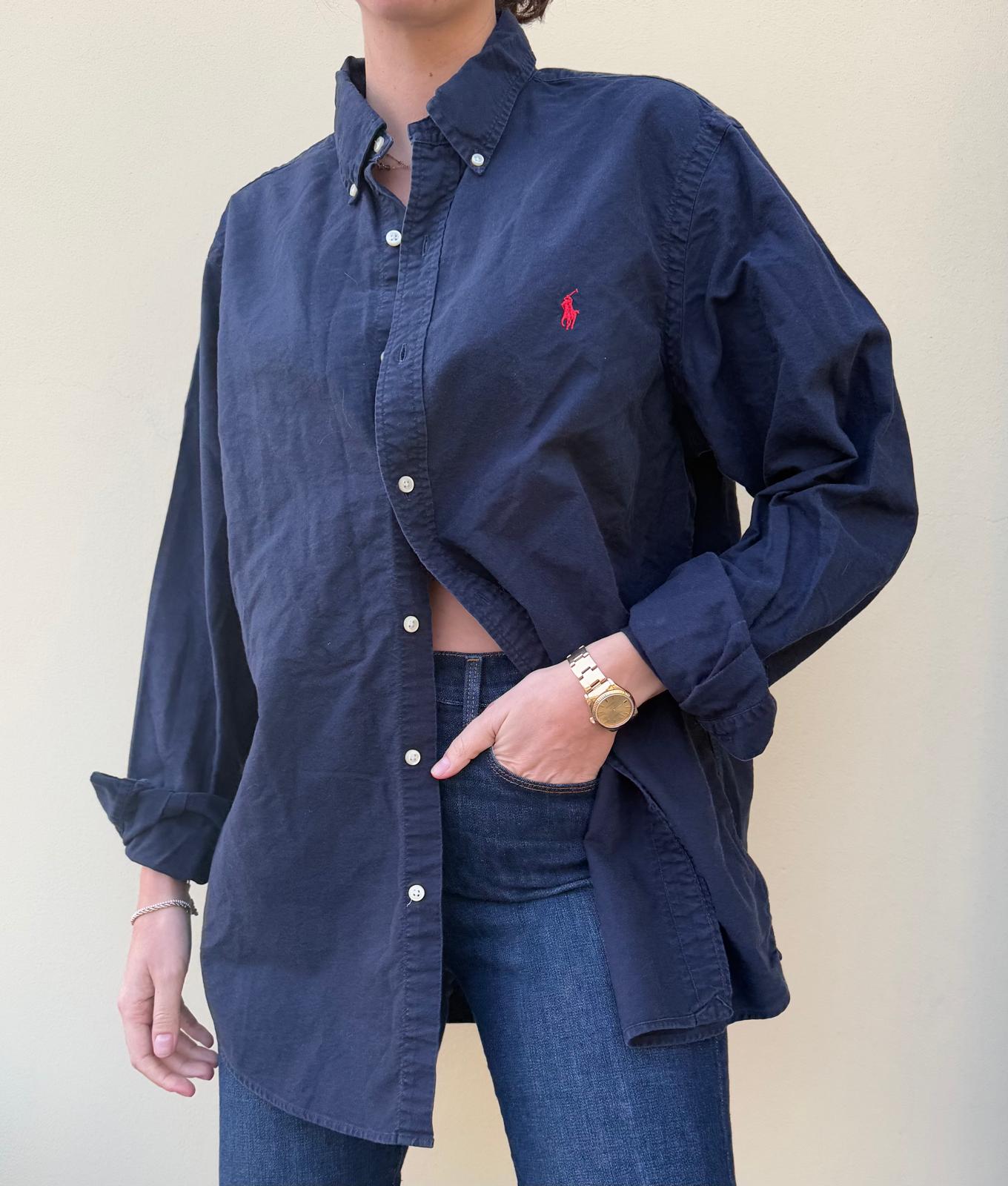 Ralph Lauren Navy Button Down