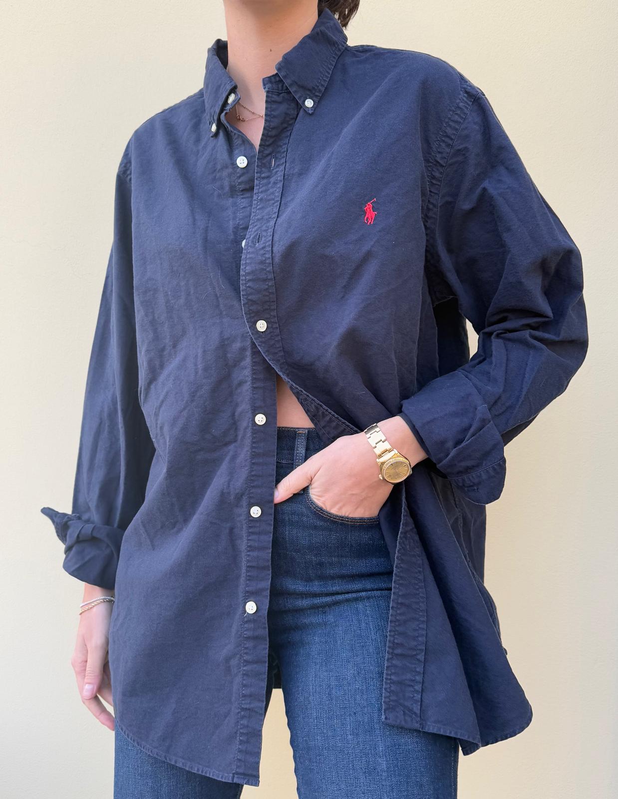 Ralph Lauren Navy Button Down