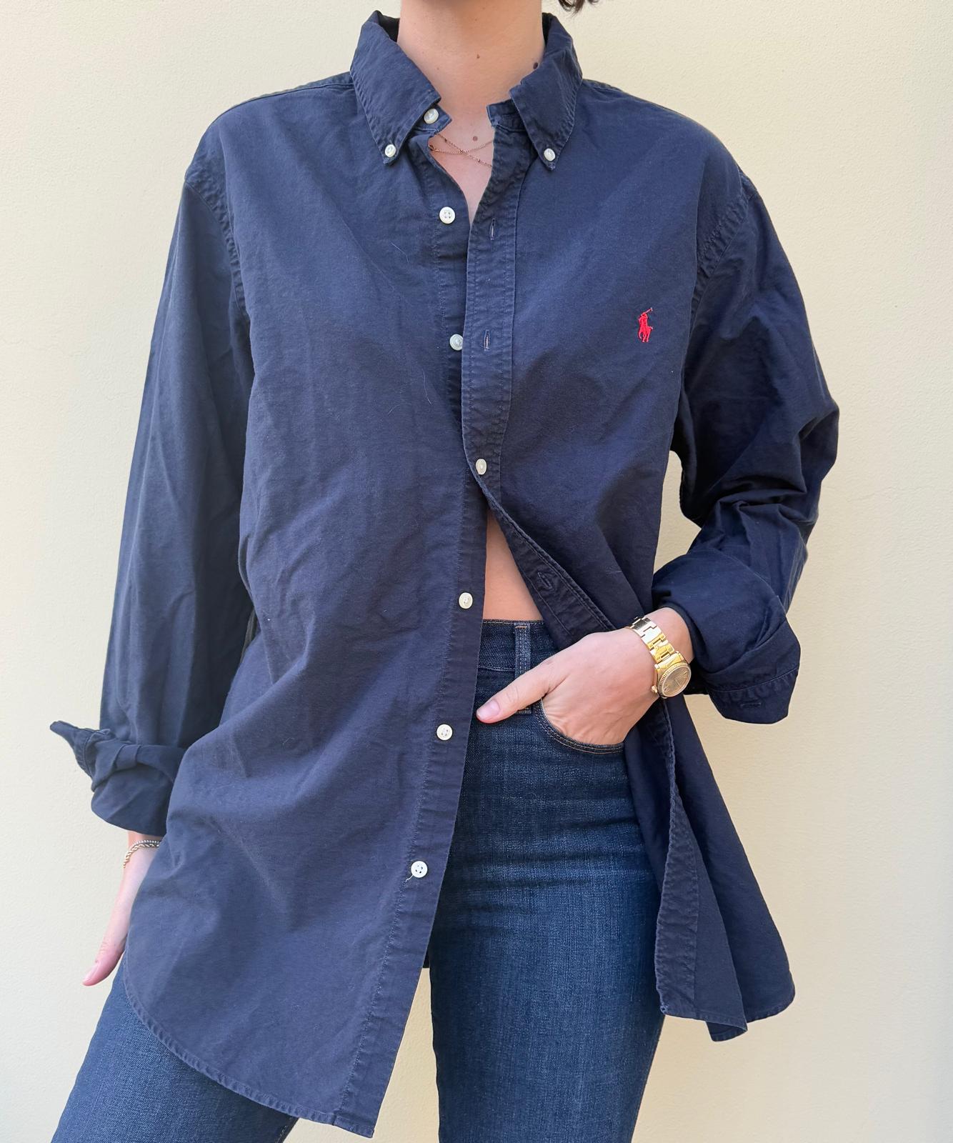 Ralph Lauren Navy Button Down