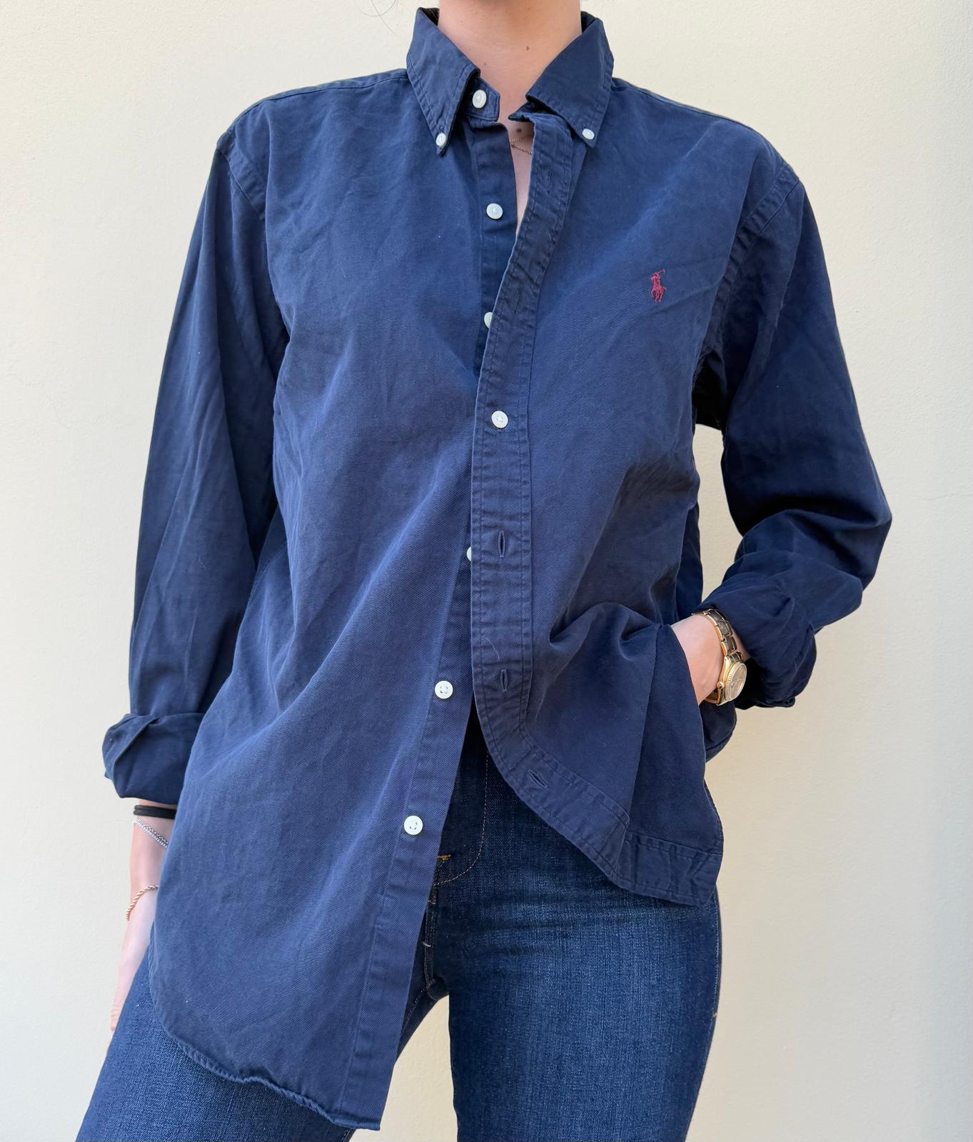 Ralph Lauren Navy Button Down