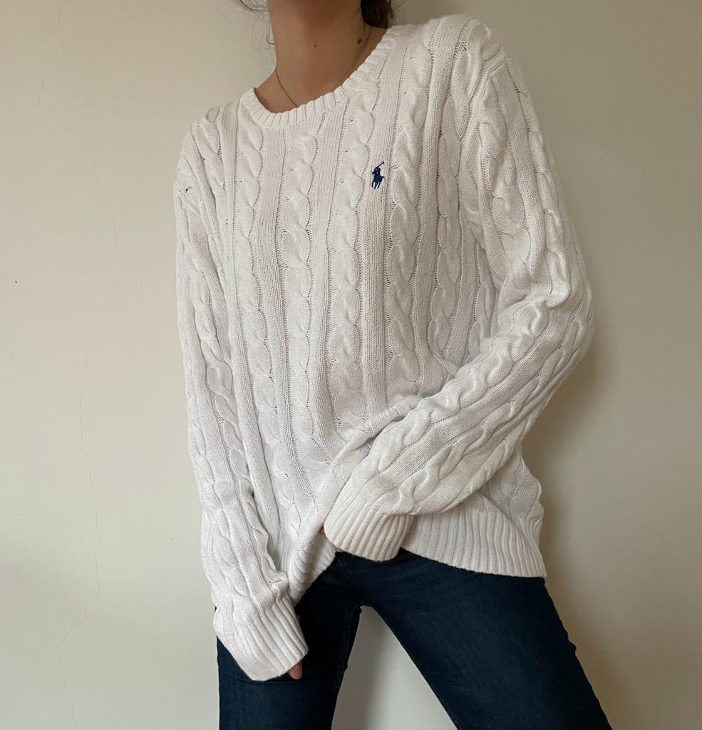 86 Ralph Lauren White Sweater