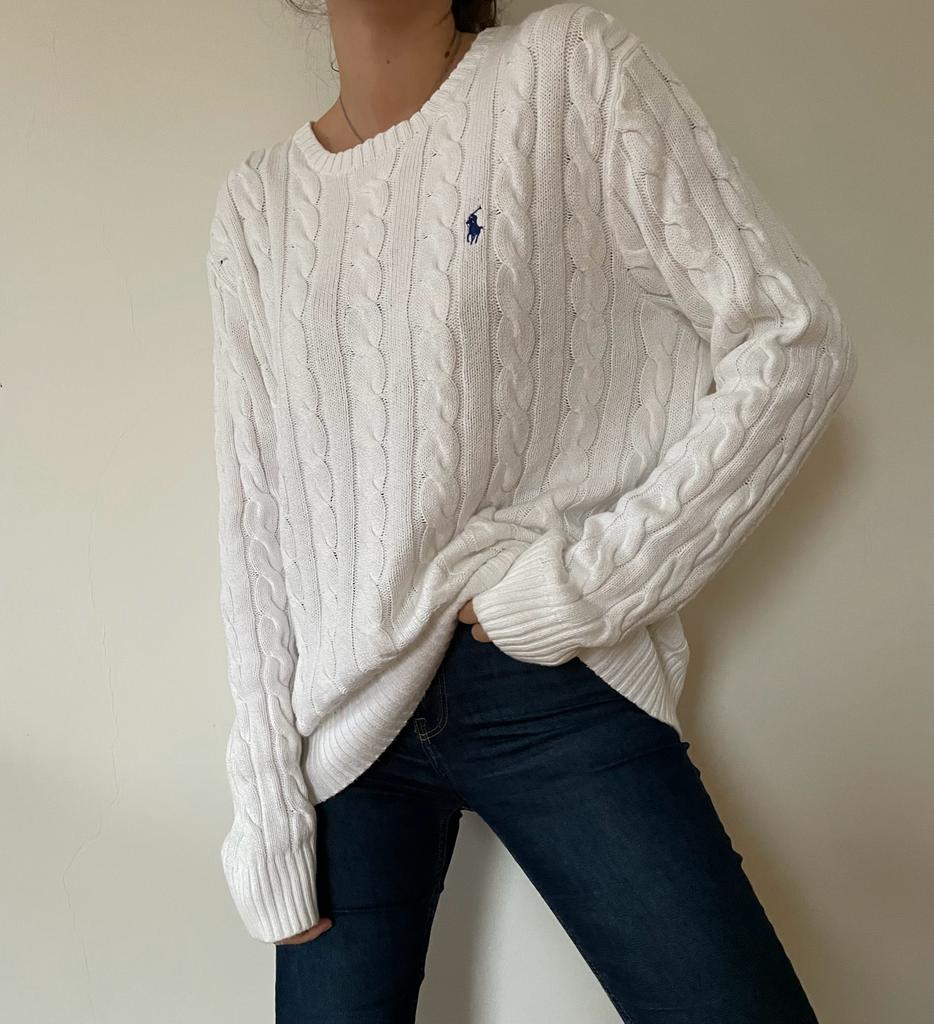 86 Ralph Lauren White Sweater