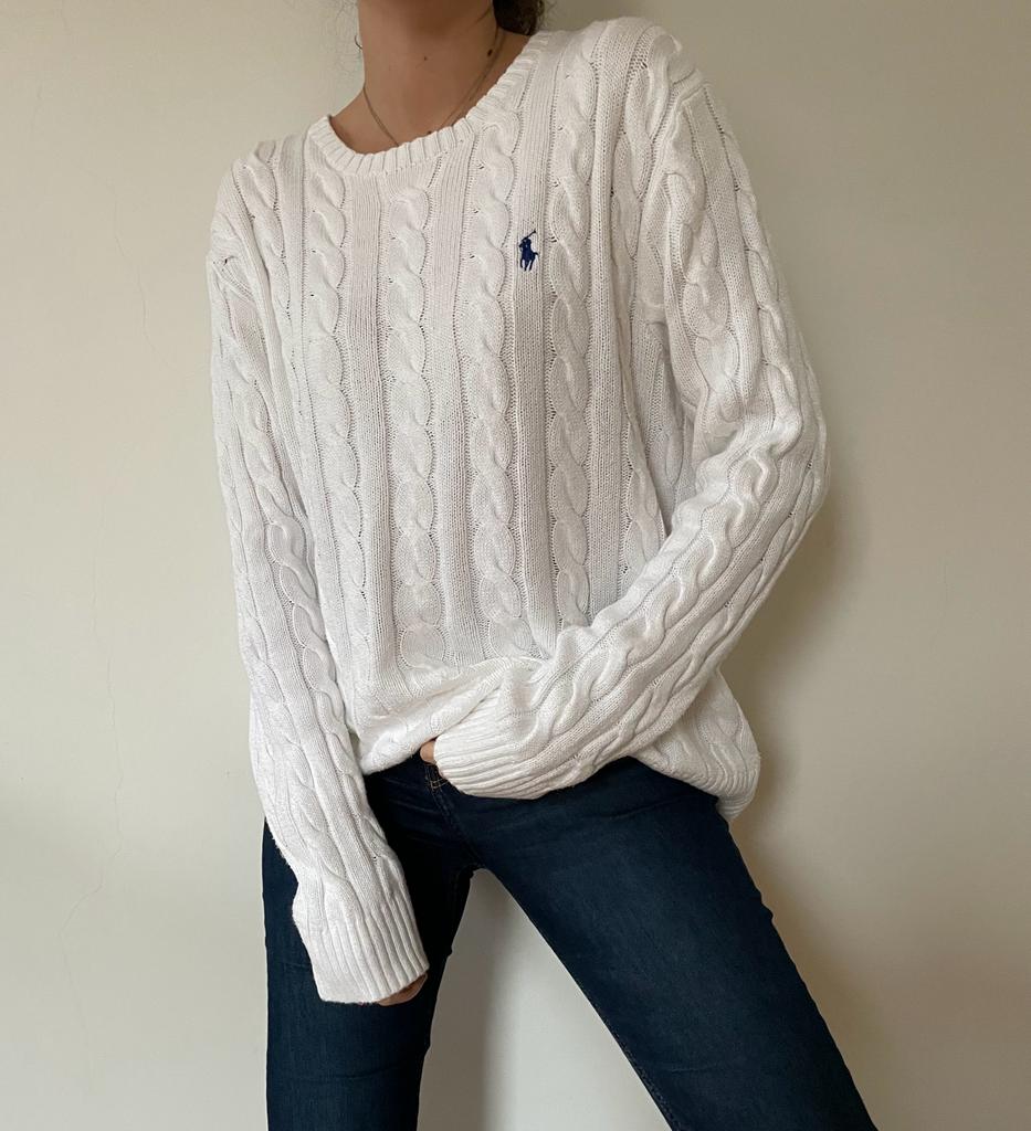 86 Ralph Lauren White Sweater