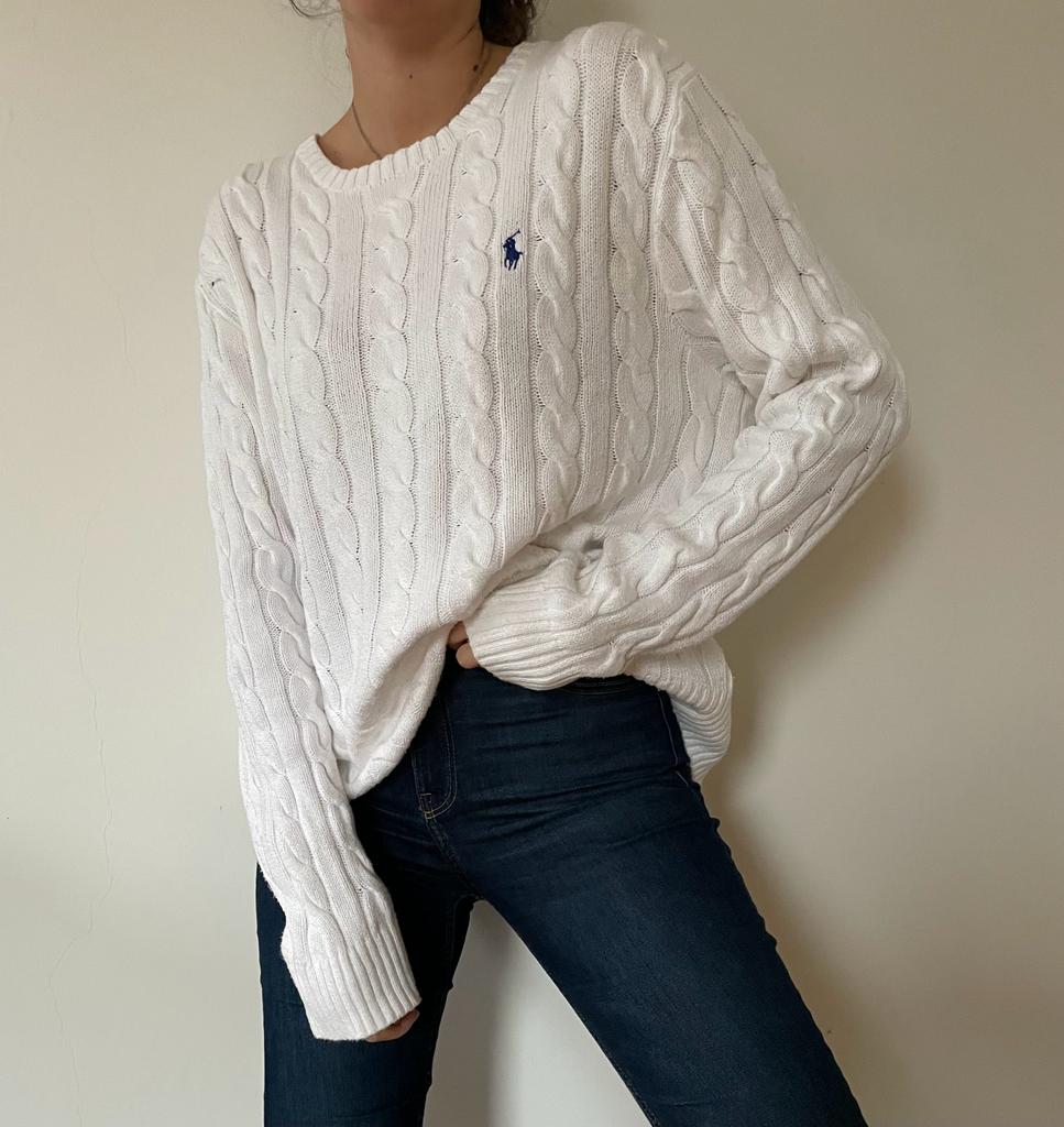86 Ralph Lauren White Sweater
