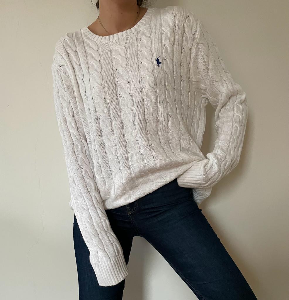 86 Ralph Lauren White Sweater