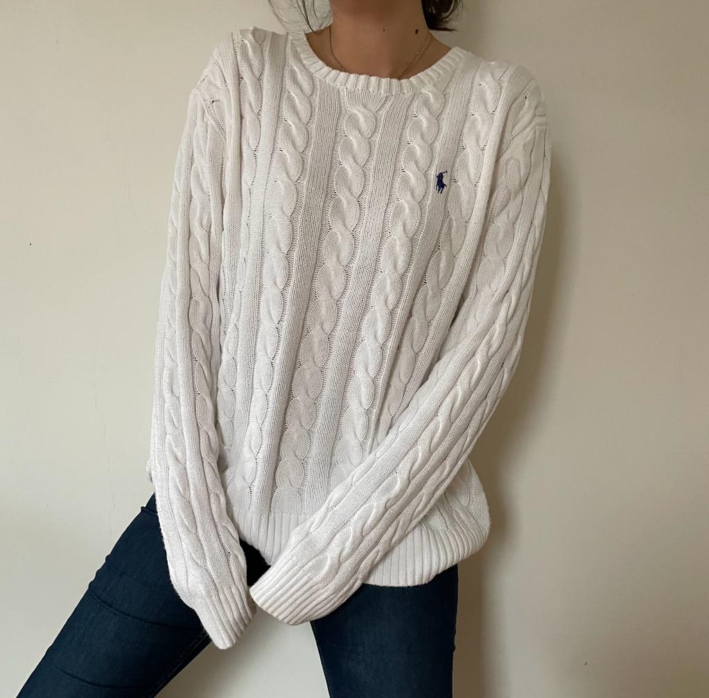 86 Ralph Lauren White Sweater