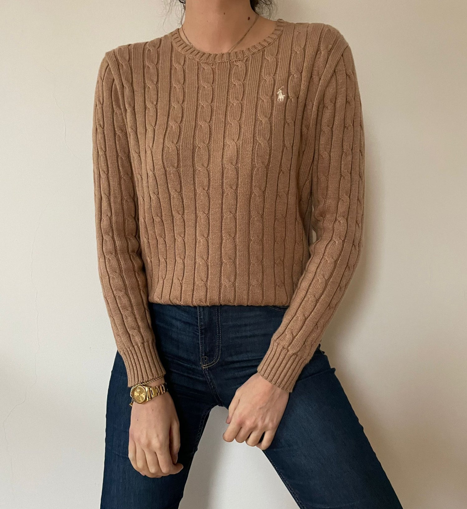 87 Ralph Lauren Tan Sweater