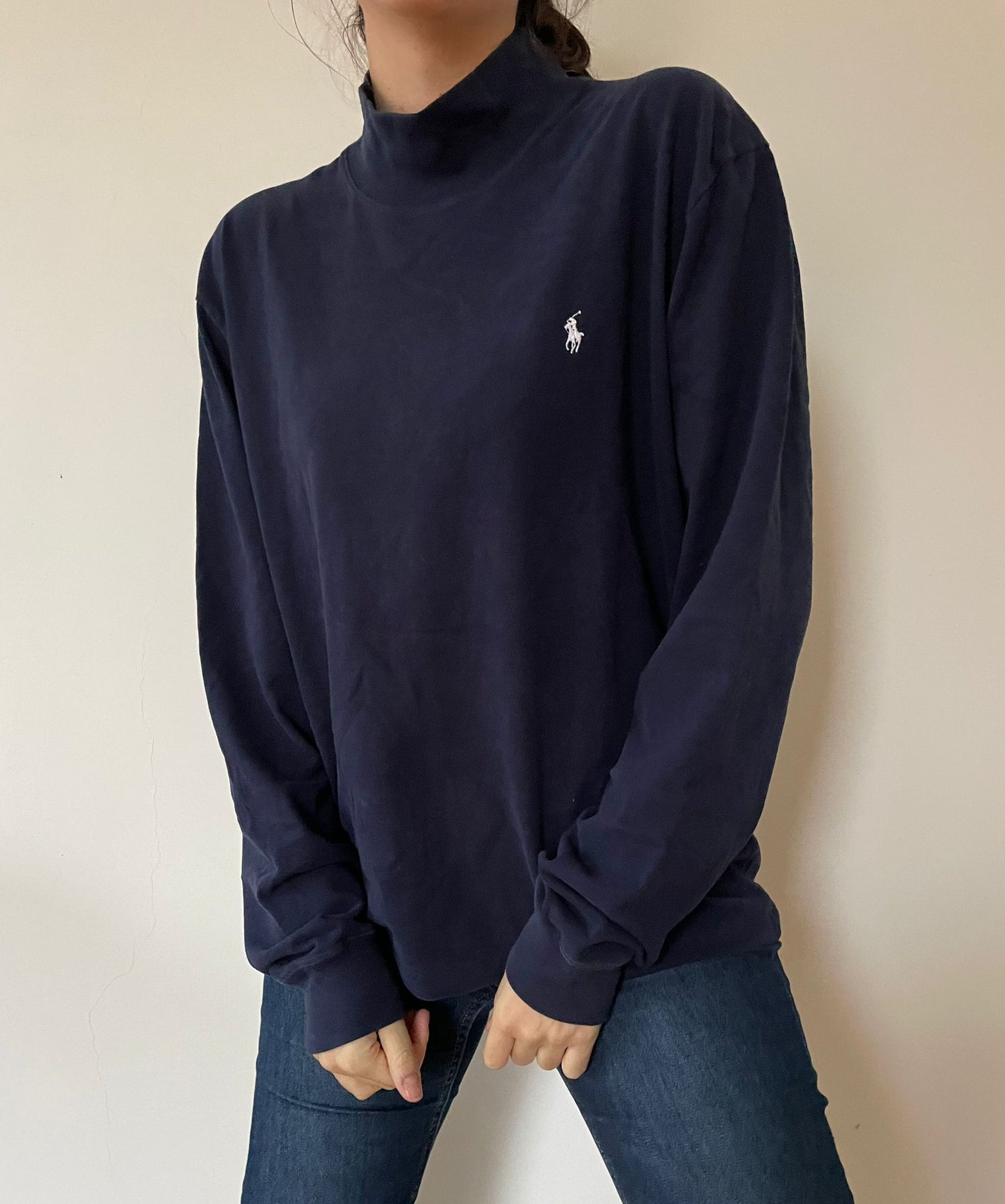 77 Ralph Lauren Navy Turtleneck