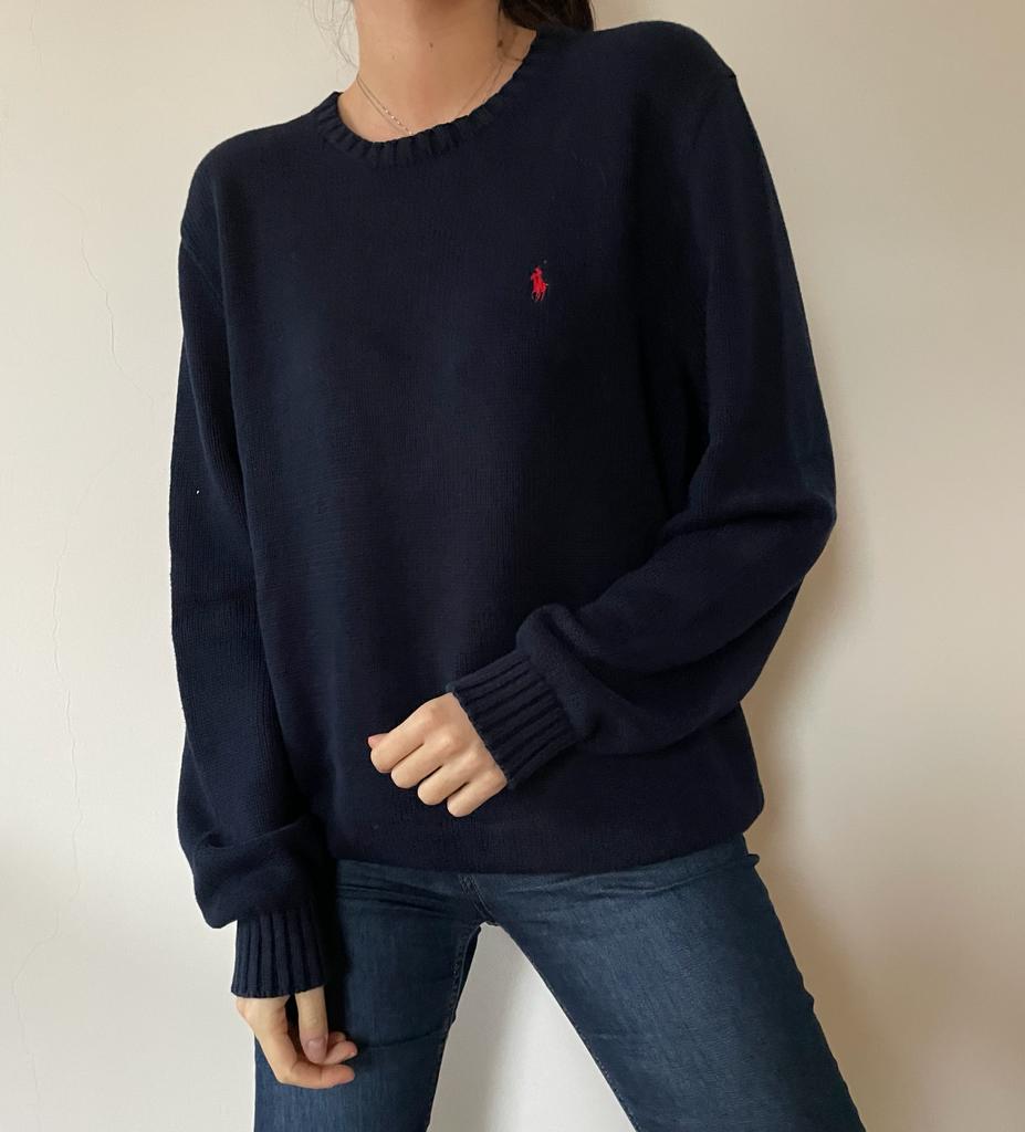 82 Ralph Lauren Navy Sweater