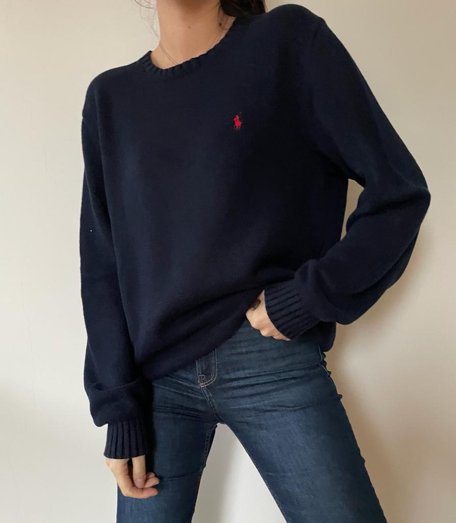 82 Ralph Lauren Navy Sweater