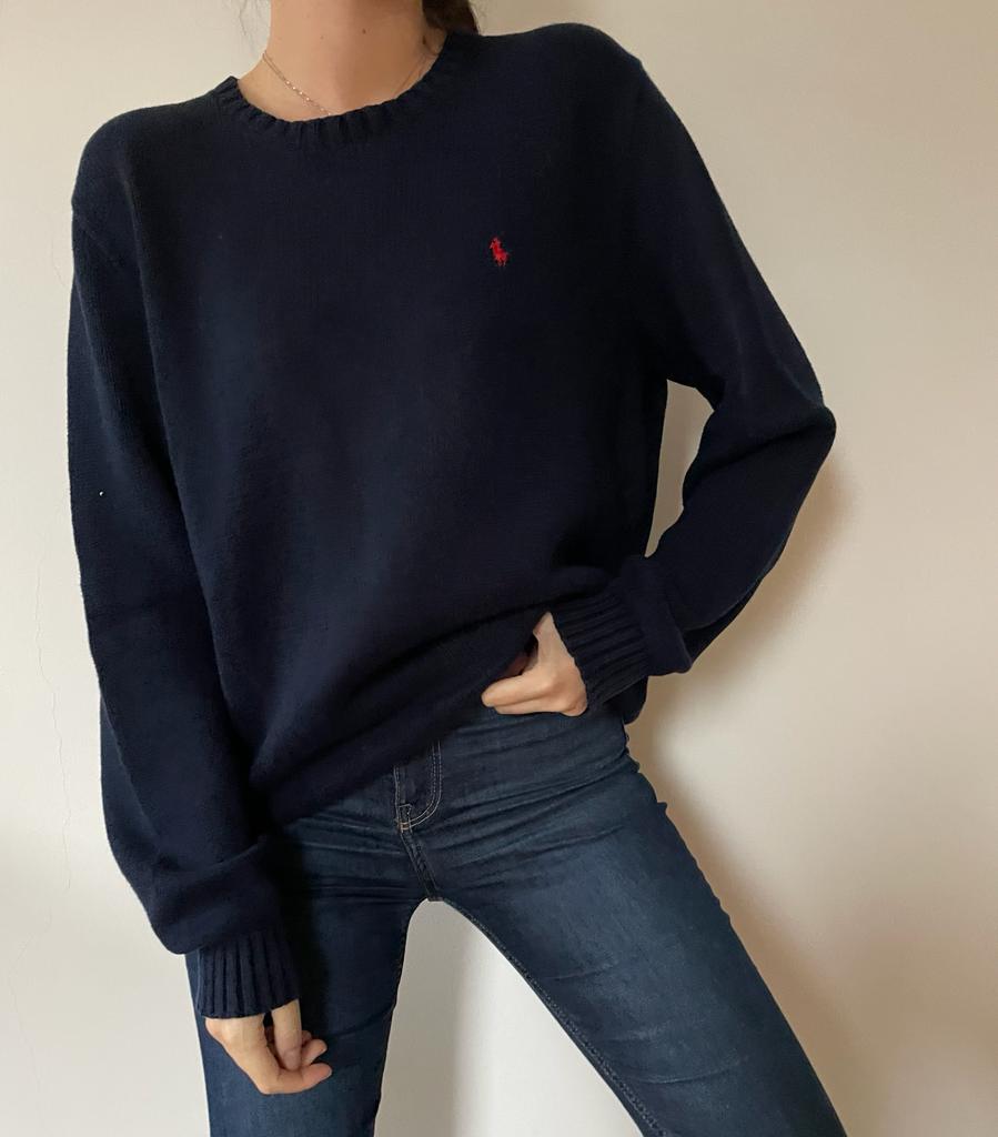 82 Ralph Lauren Navy Sweater