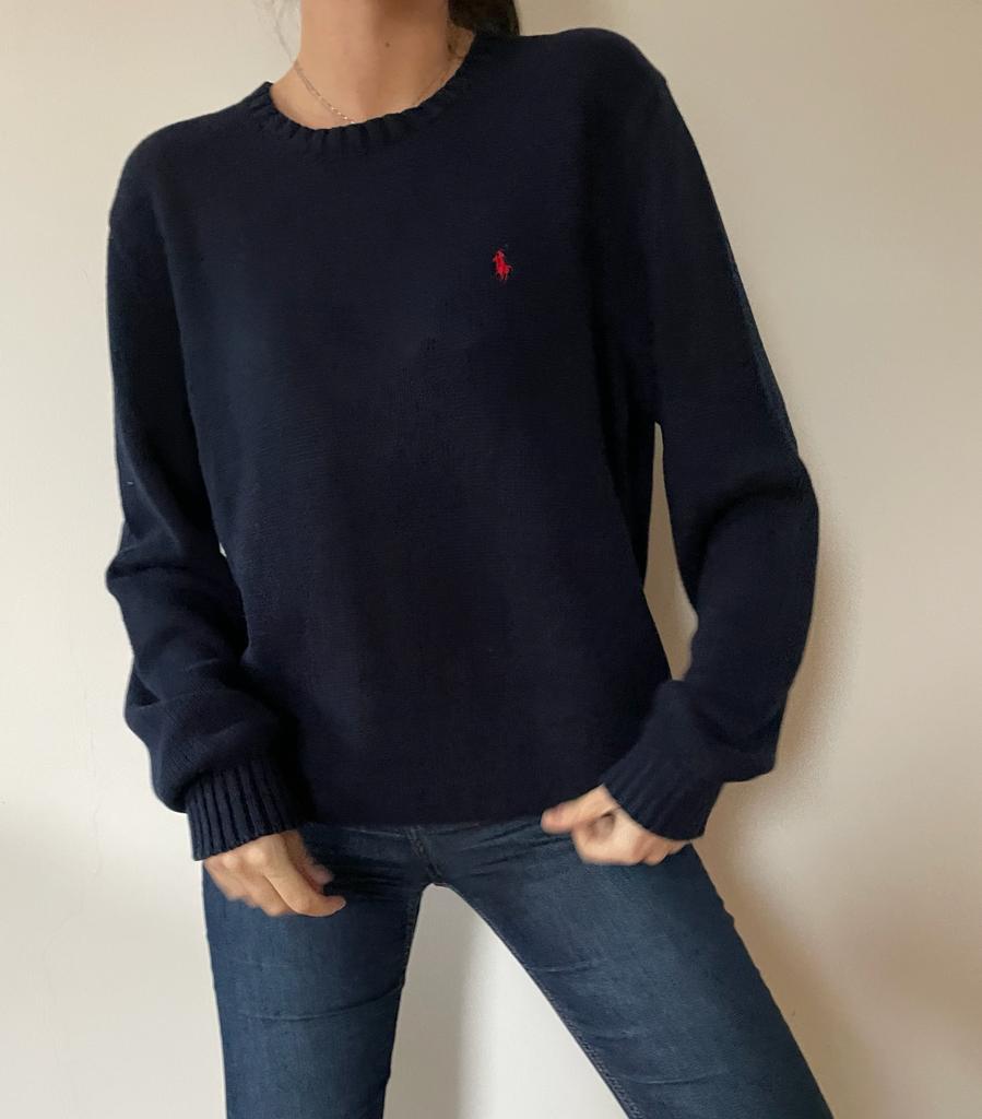 82 Ralph Lauren Navy Sweater
