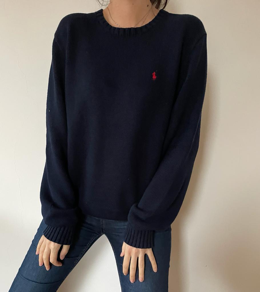82 Ralph Lauren Navy Sweater