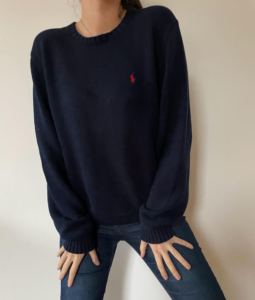 82 Ralph Lauren Navy Sweater