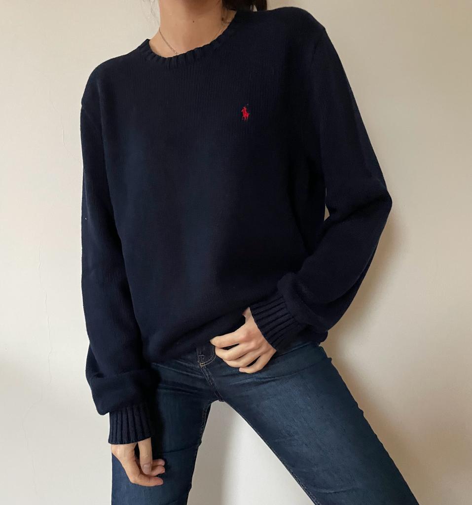 82 Ralph Lauren Navy Sweater