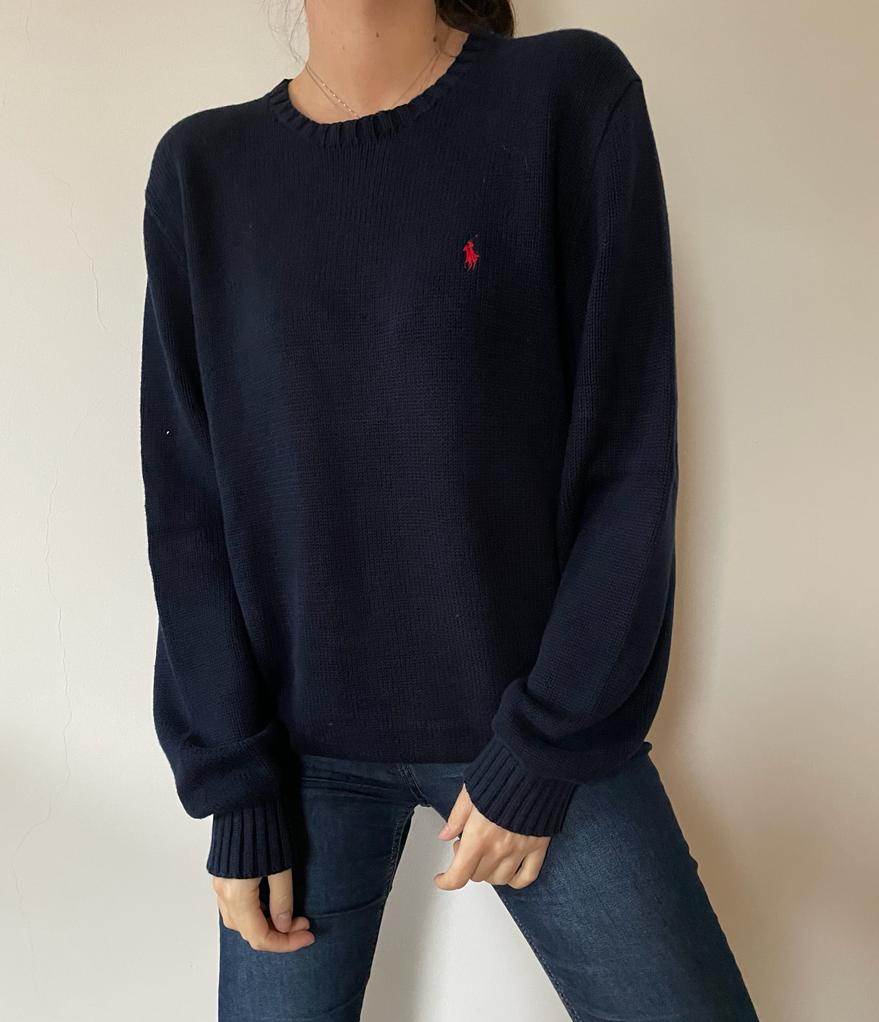 82 Ralph Lauren Navy Sweater