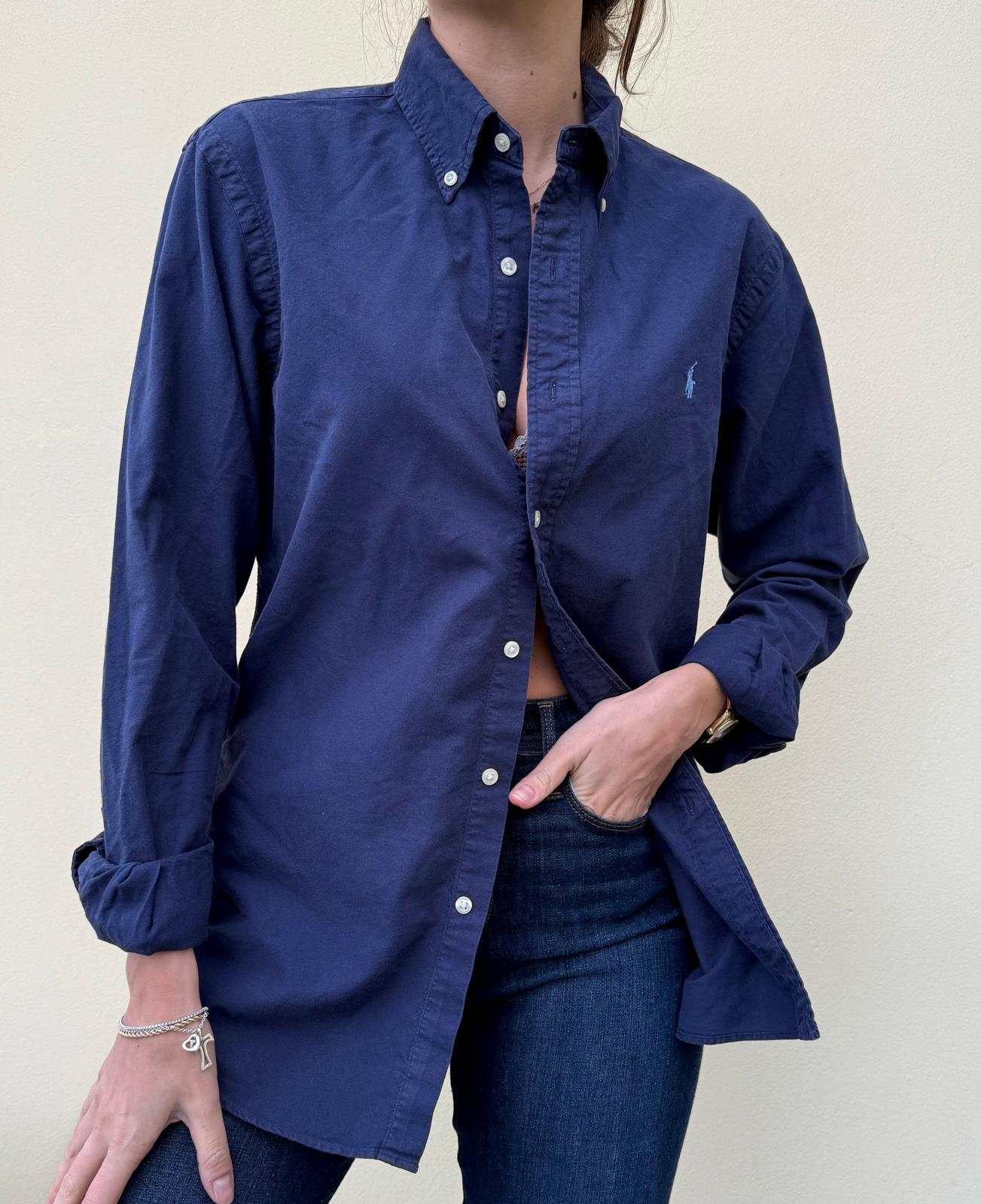 Ralph Lauren Navy Button Down