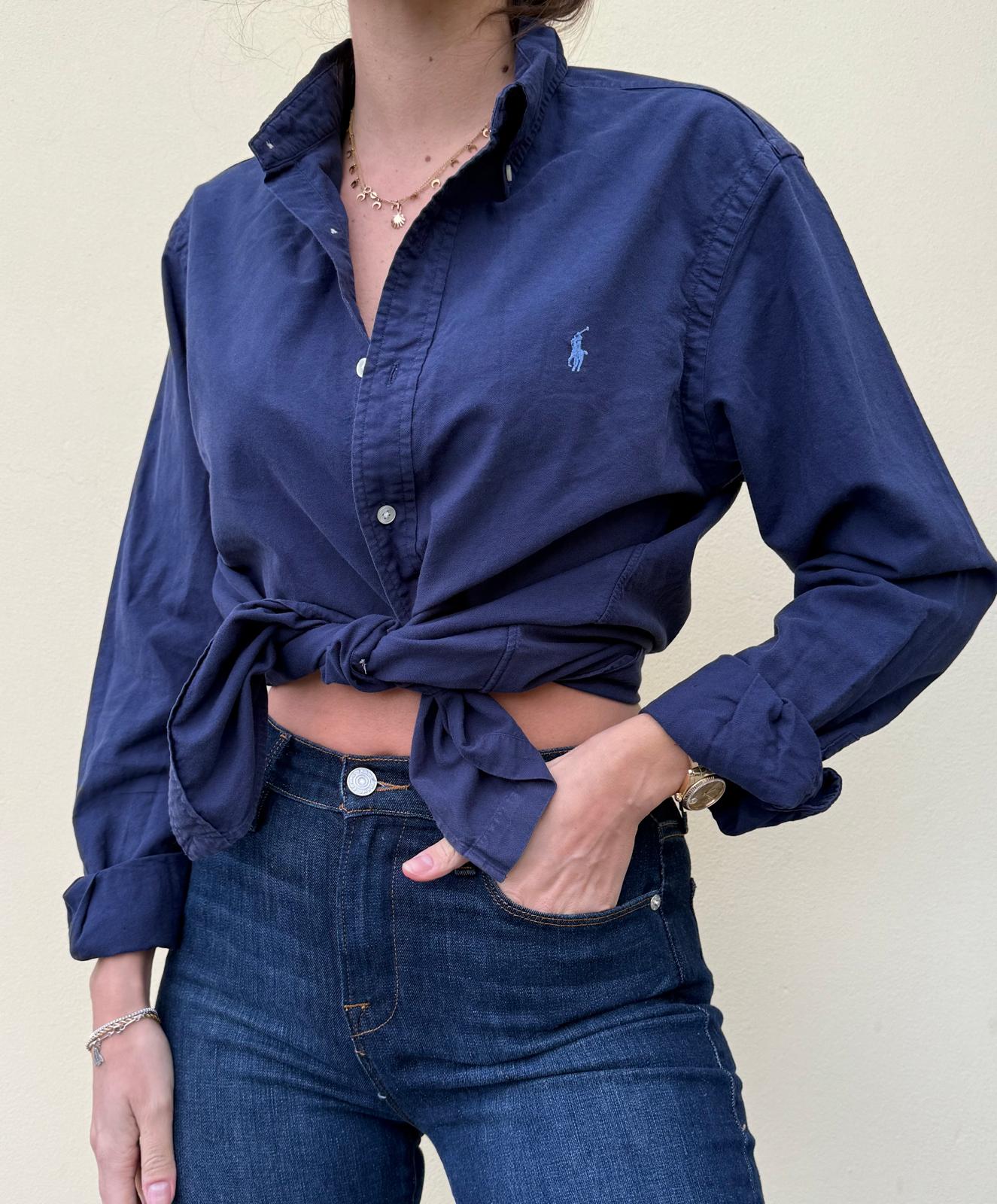 Ralph Lauren Navy Button Down