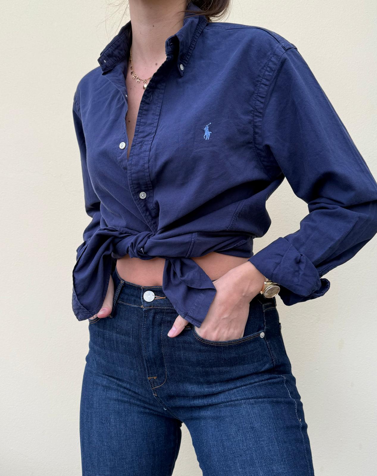 Ralph Lauren Navy Button Down