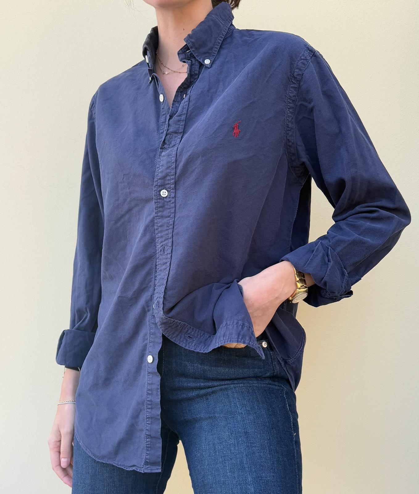 Ralph Lauren Navy Button Down