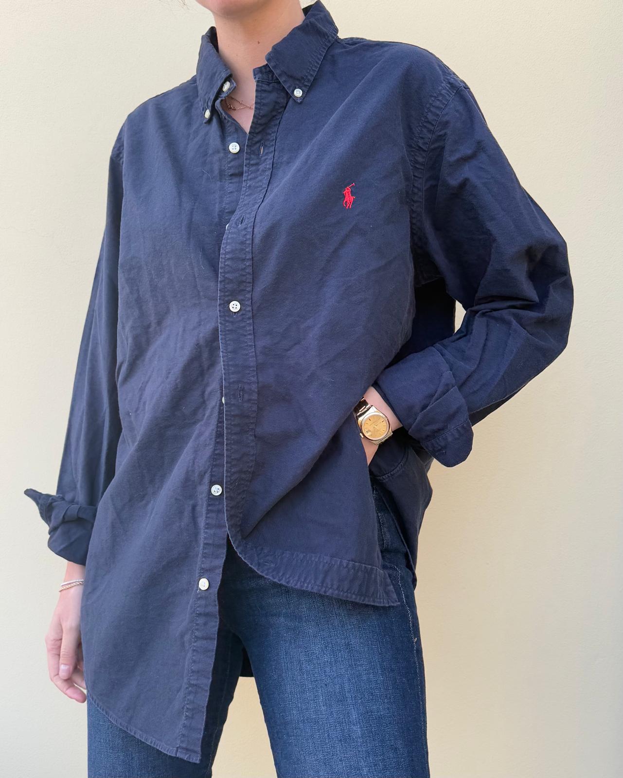 Ralph Lauren Navy Button Down