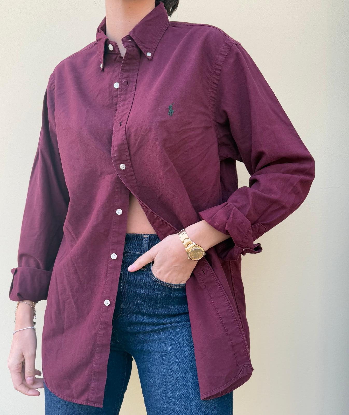 Ralph Lauren Burgundy Button Down