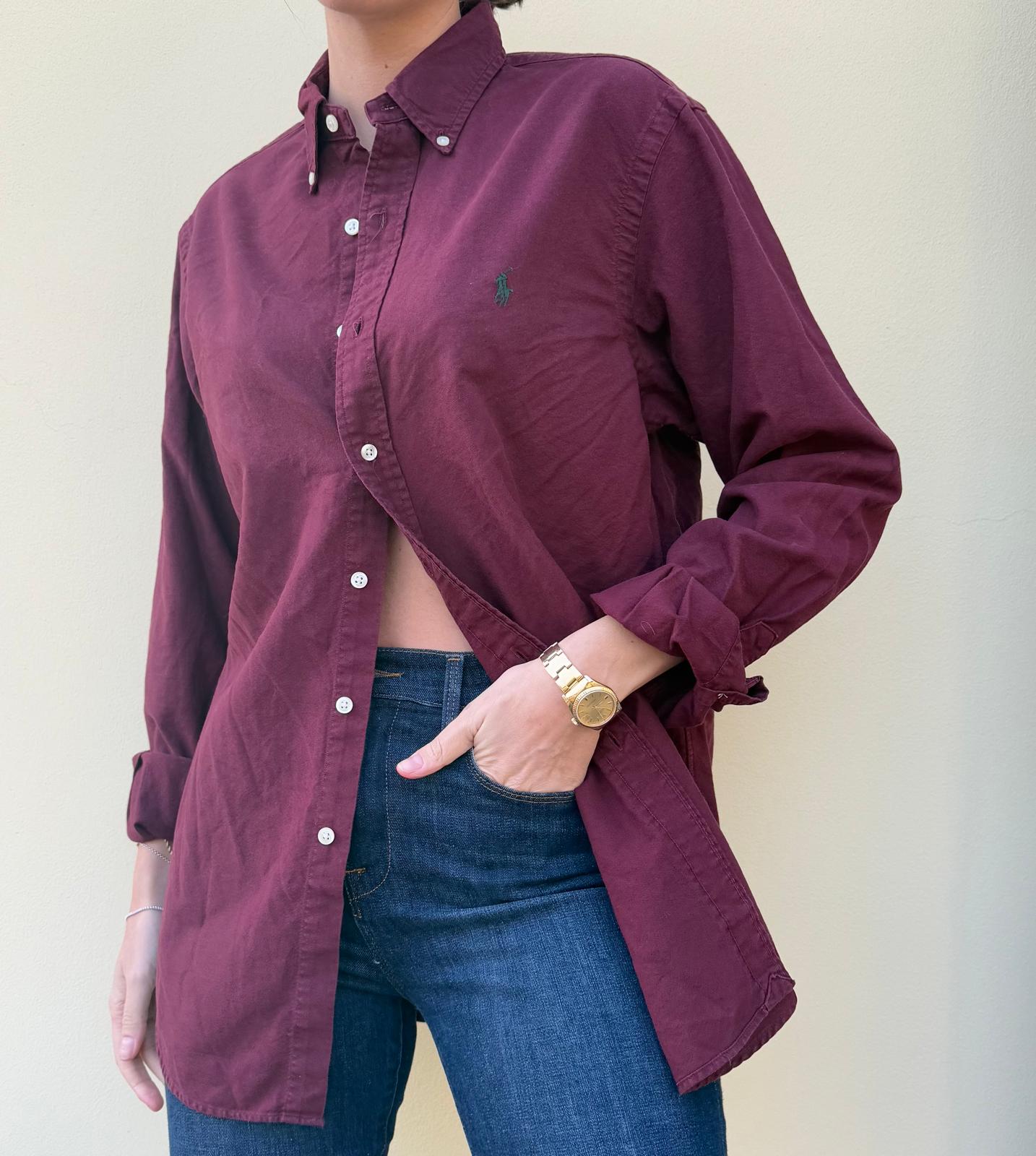 Ralph Lauren Burgundy Button Down