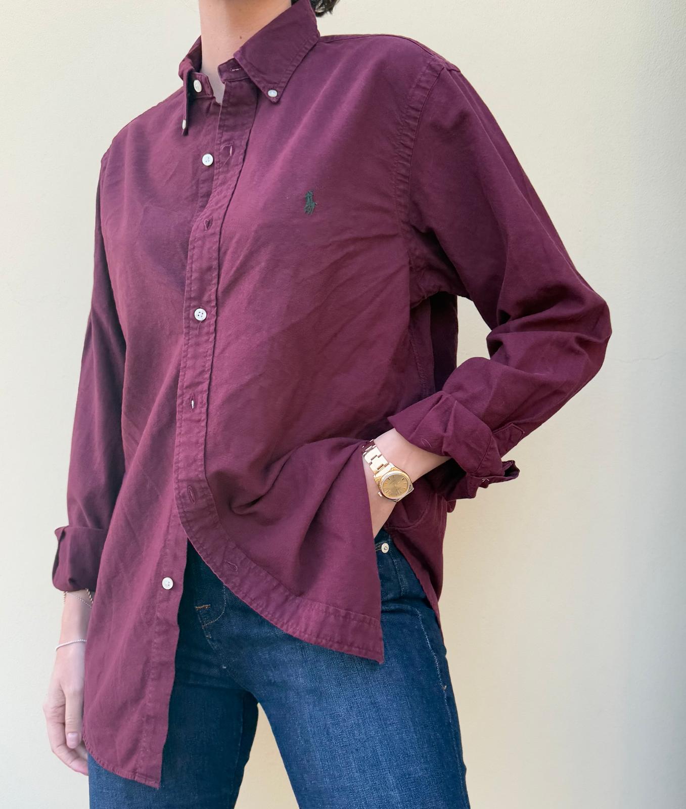 Ralph Lauren Burgundy Button Down