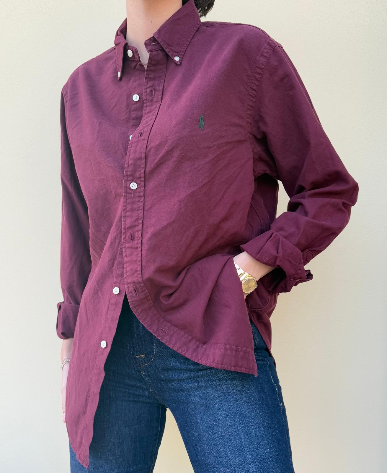 Ralph Lauren Burgundy Button Down