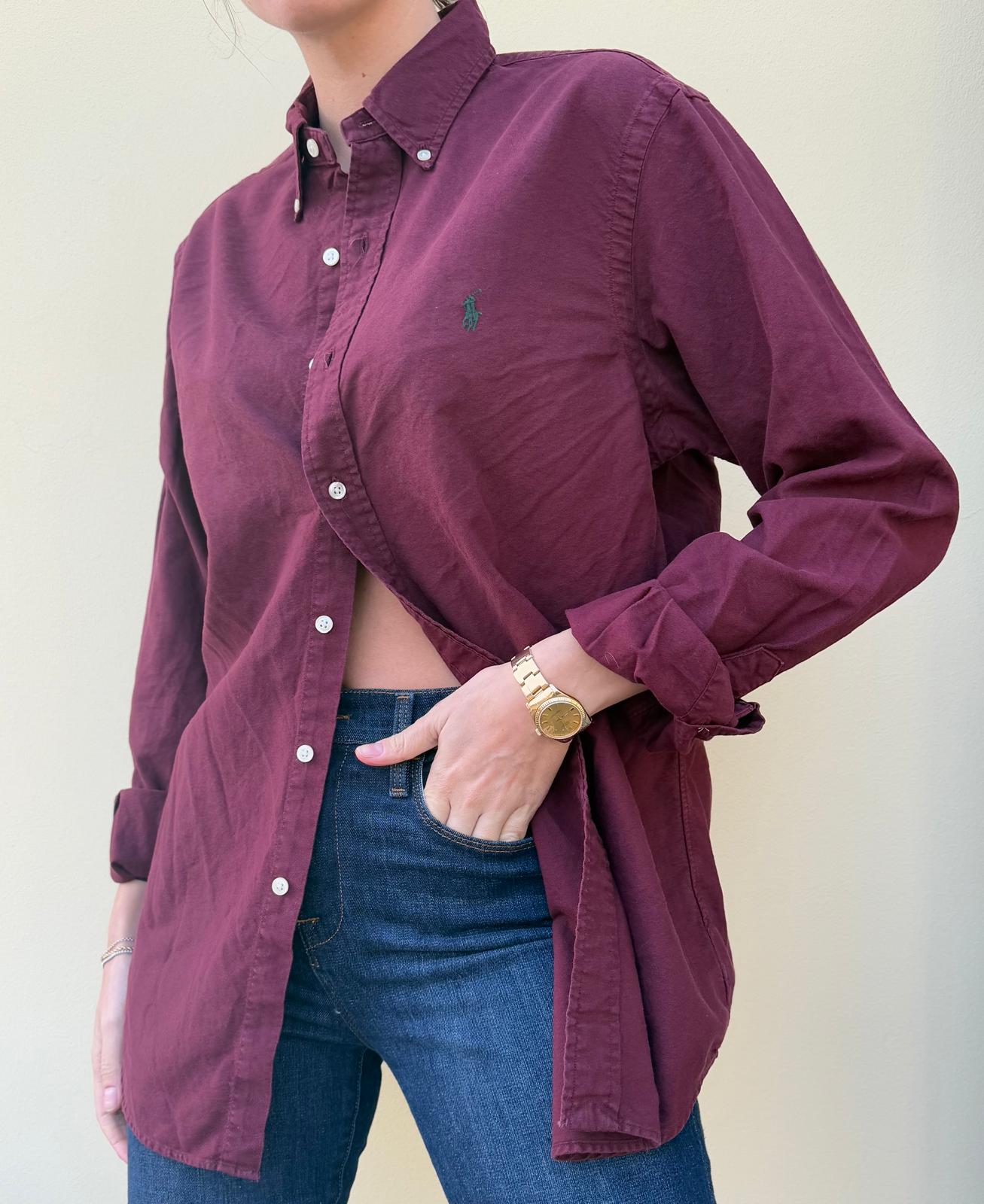 Ralph Lauren Burgundy Button Down