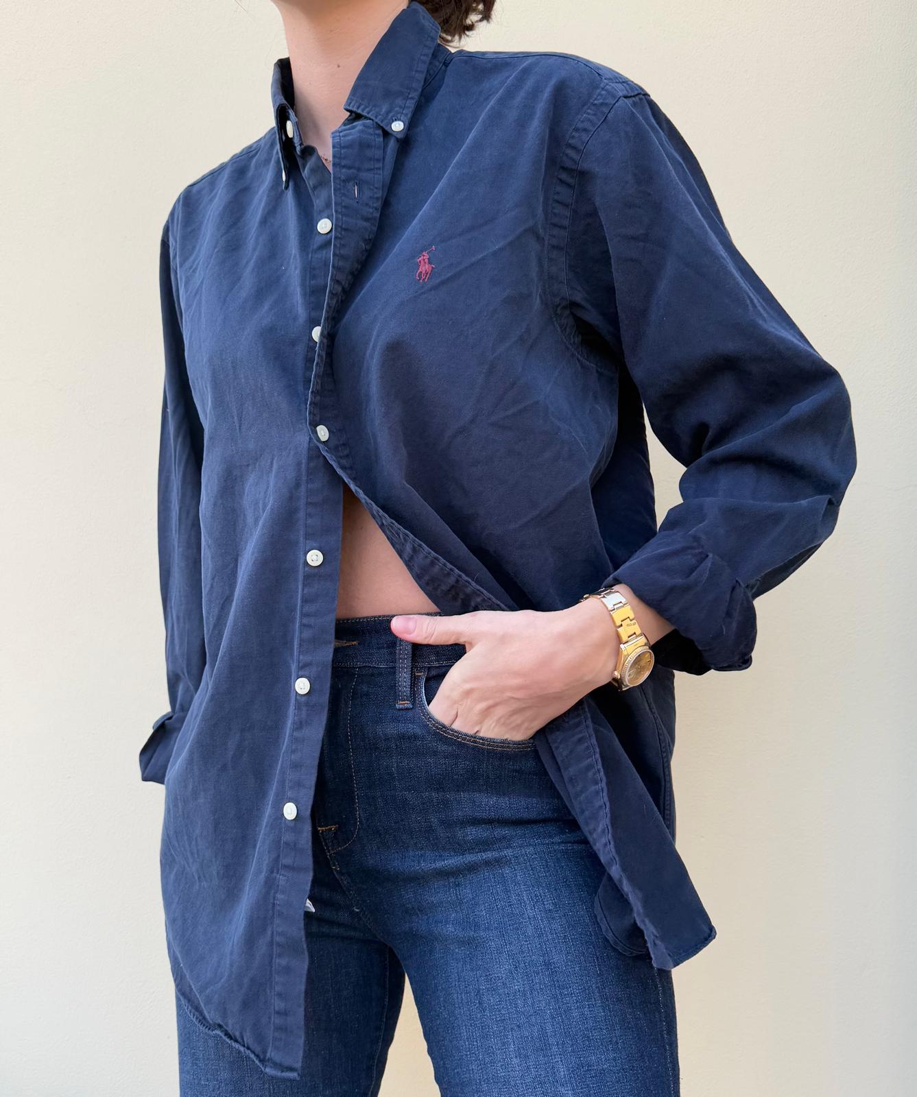 Ralph Lauren Navy Button Down