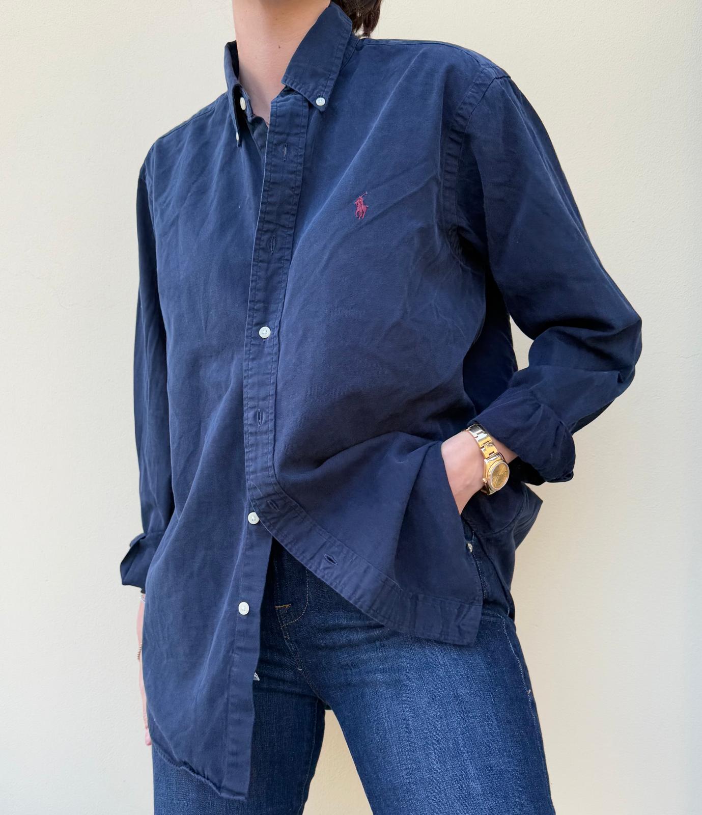 Ralph Lauren Navy Button Down