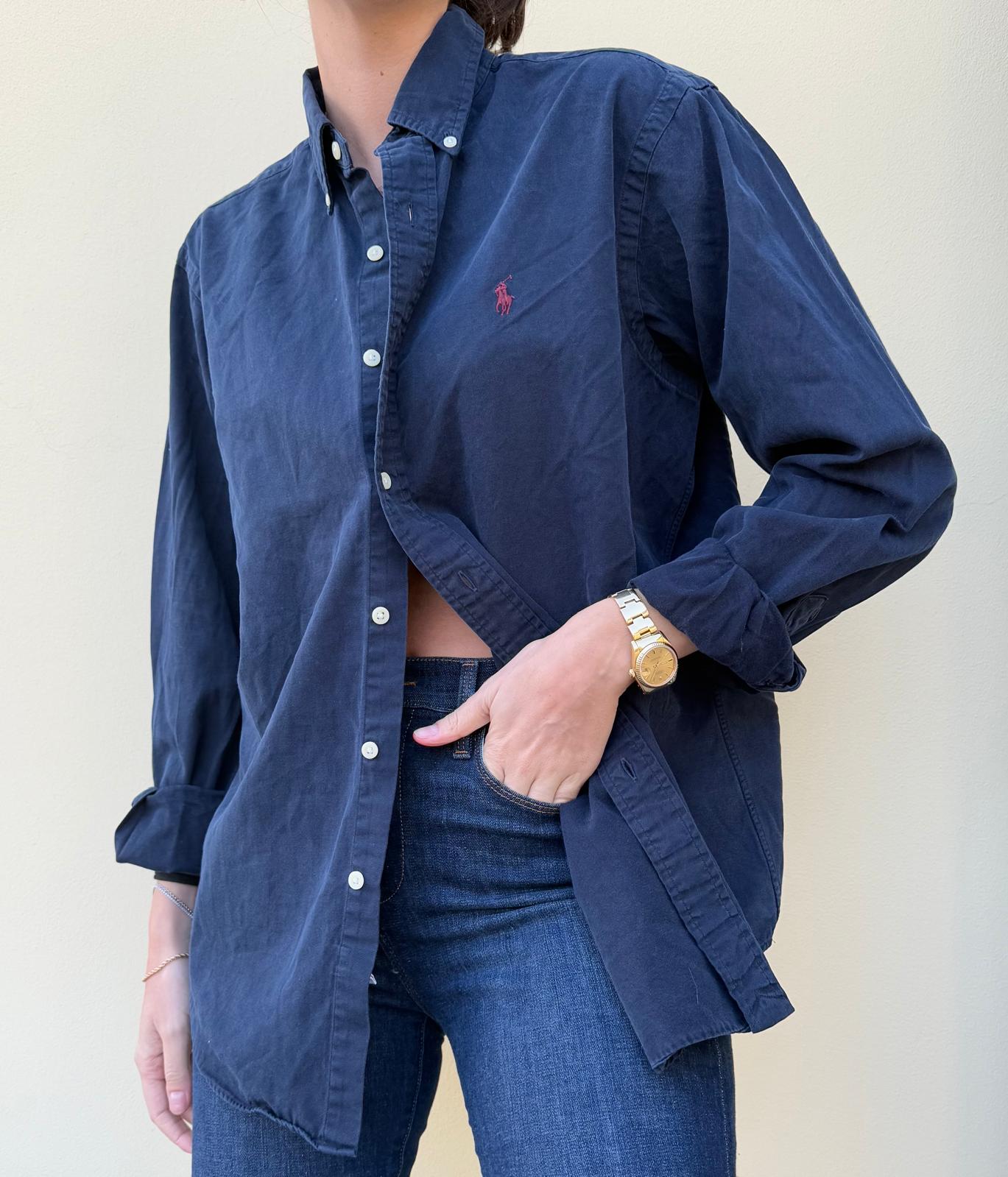 Ralph Lauren Navy Button Down