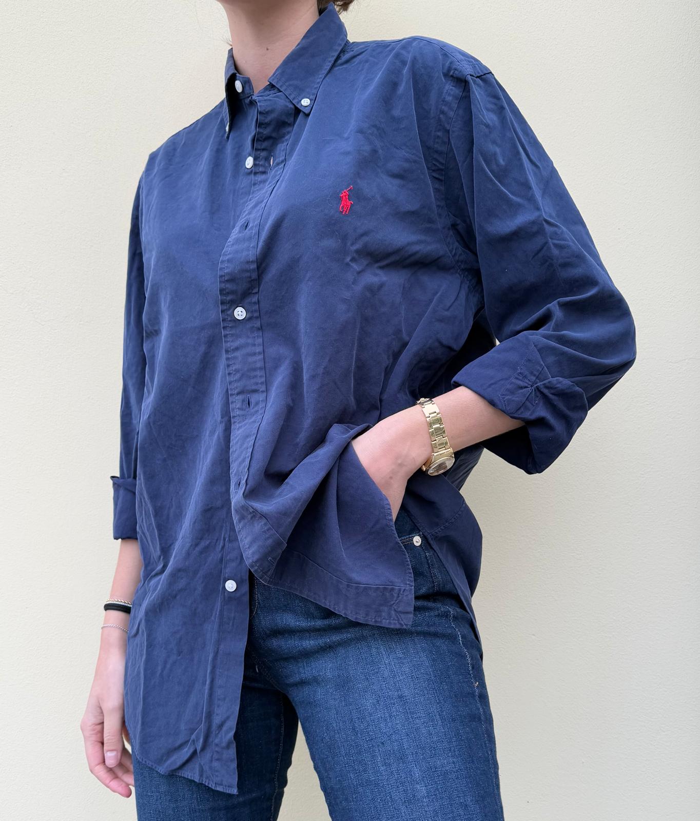 Ralph Lauren Navy Button Down