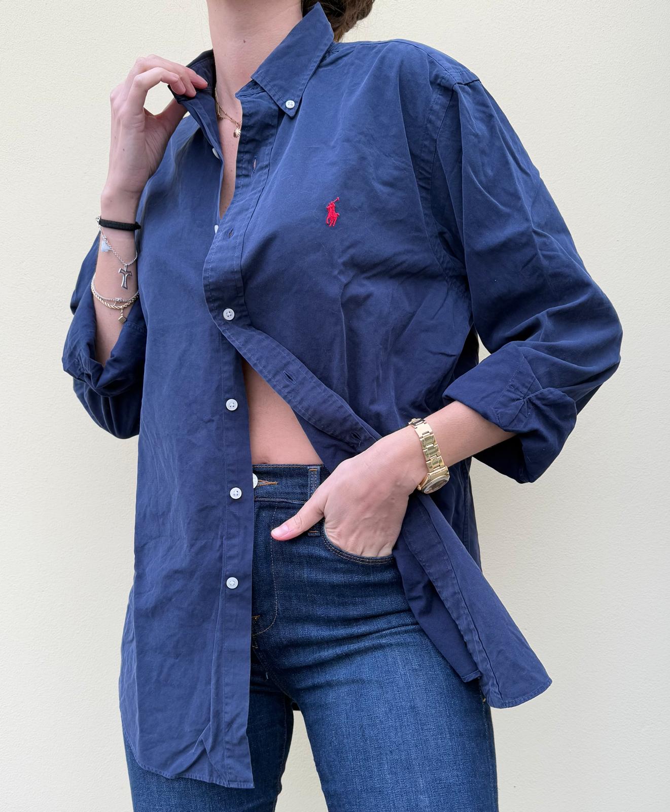 Ralph Lauren Navy Button Down